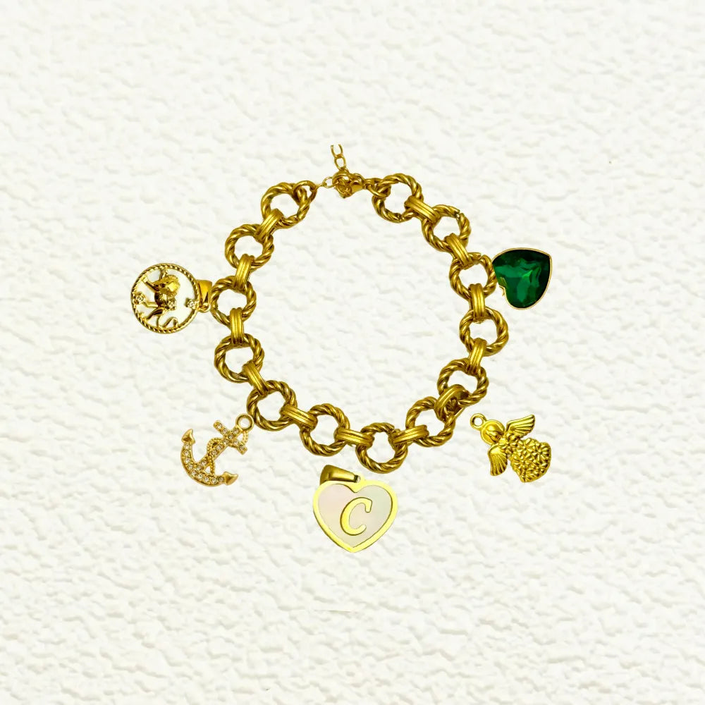 Custom Extra Thick Linked Chain Bracelet or Anklet