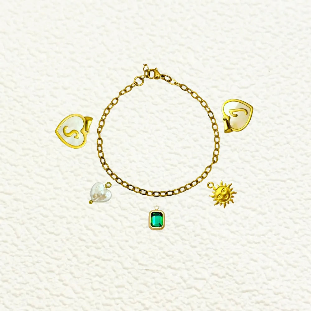 Custom Medium Thick Linked Chain Bracelet or Anklet