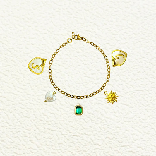 Custom Medium Thick Linked Chain Bracelet or Anklet