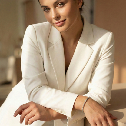 Pearl sterling silver bead bracelet with freshwater pearl – handmade in AU – MXW Jewellery