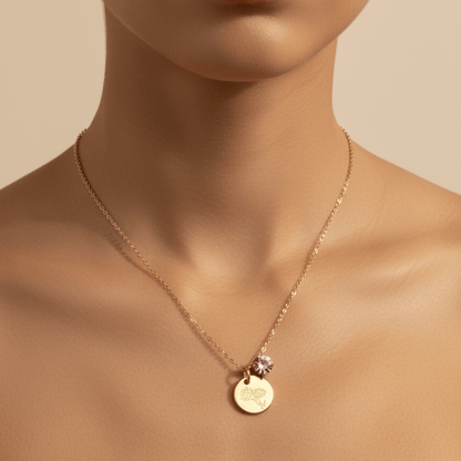 Silver Birth Month Necklace