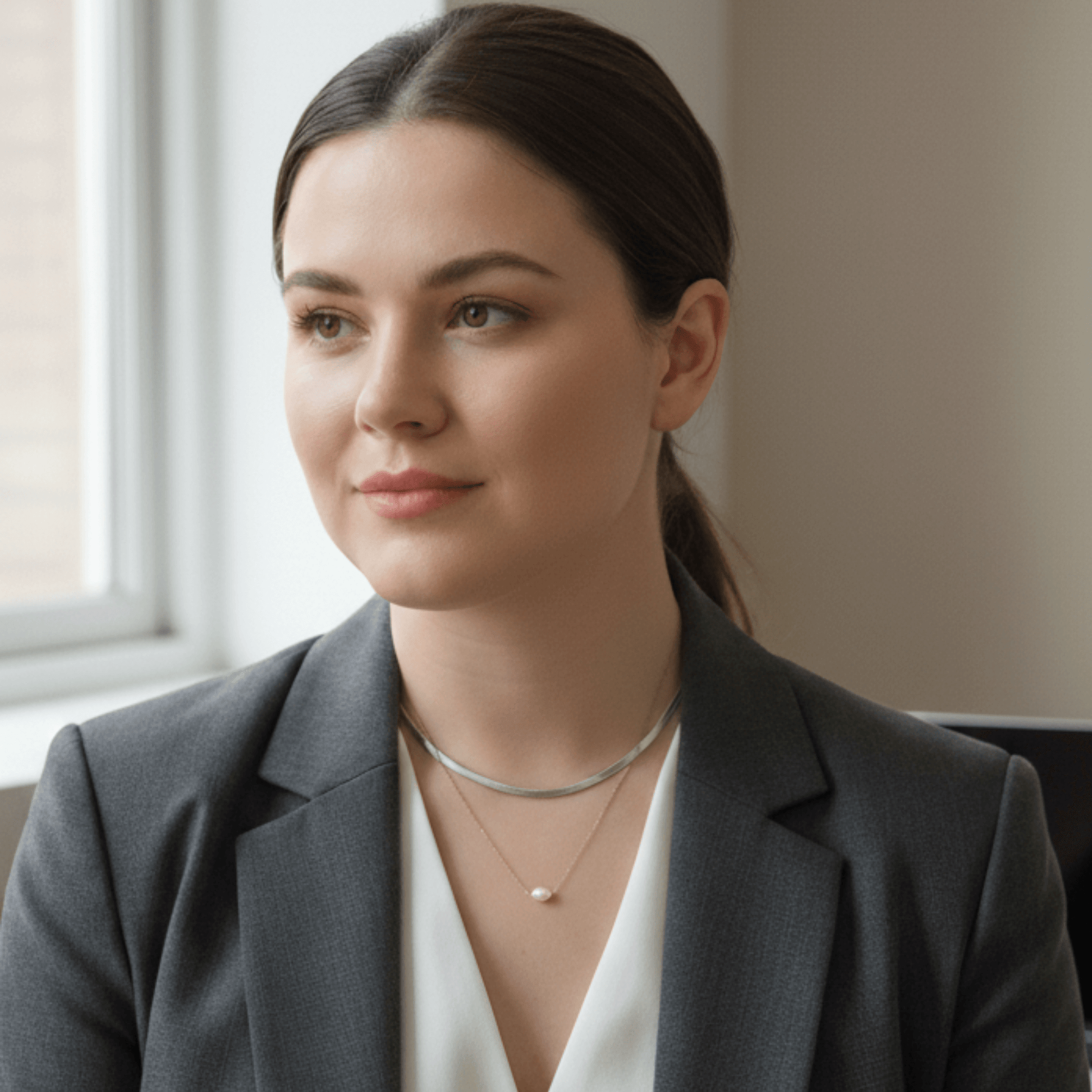 Dainty gold chain necklace with single freshwater pearl, minimalist waterproof design for layering or everyday wear.