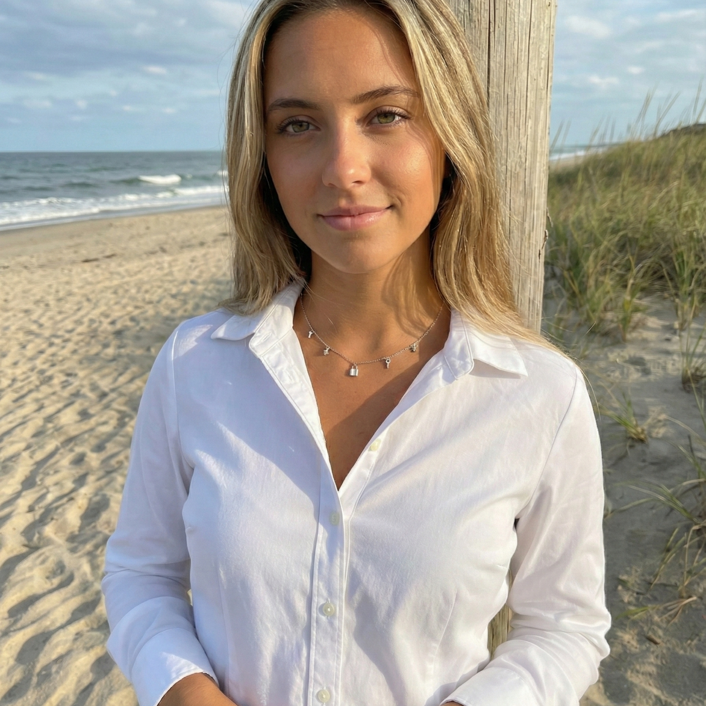 Sterling Silver Lock & Key Charm Necklace – MXW Jewellery