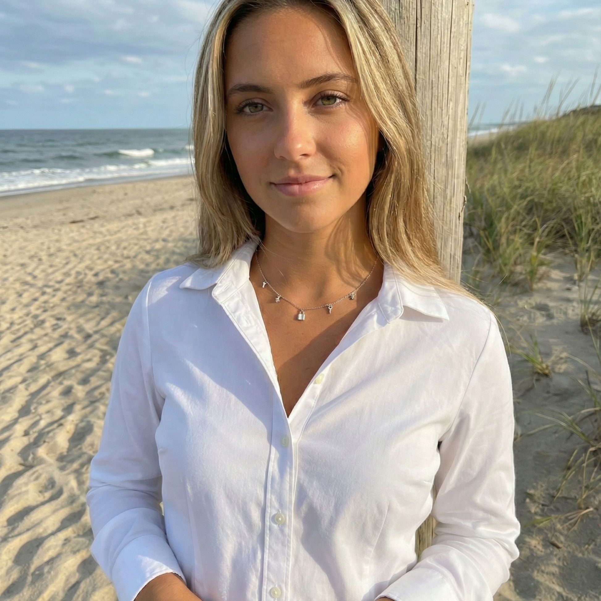 Sterling Silver Lock & Key Charm Necklace – MXW Jewellery