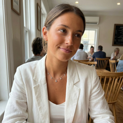 Sterling Silver Lock & Key Charm Necklace – MXW Jewellery