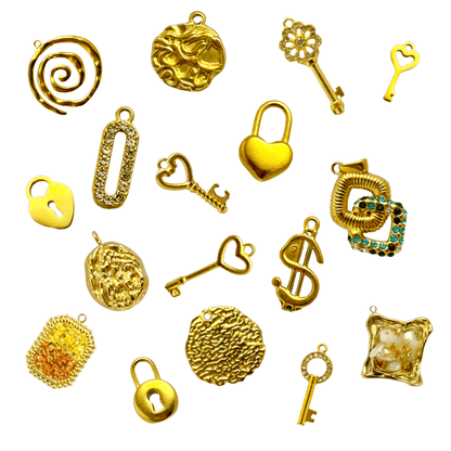 Symbols, Shapes, Locks, Keys &amp; Gemstone Charms