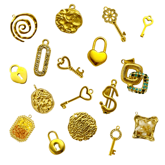 Symbols, Shapes, Locks, Keys &amp; Gemstone Charms