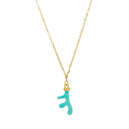Turquoise Coral Branch Necklace – MXW Jewellery