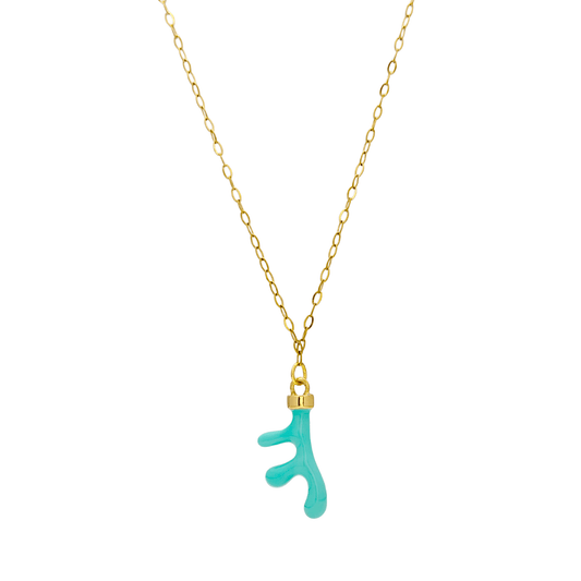 Turquoise Coral Branch Necklace – MXW Jewellery