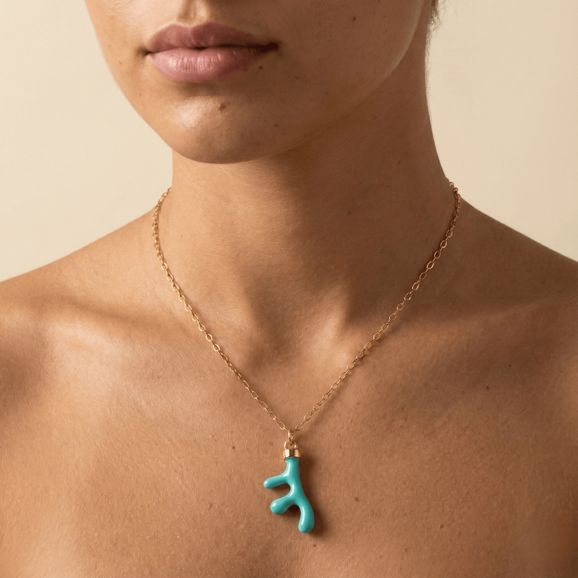 Turquoise Coral Branch Necklace – MXW Jewellery